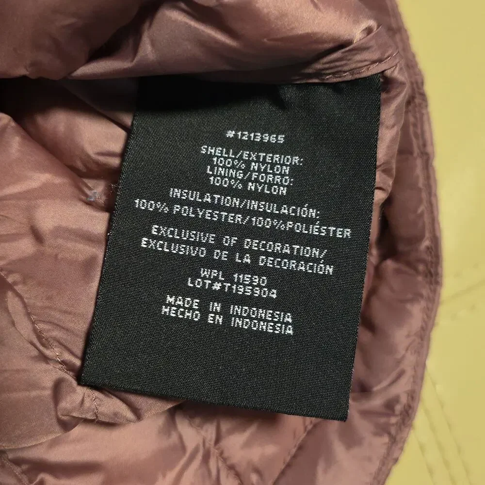 31 Degrees Heat Packable Pink Quilted Puffer Vest Womens Size Medium